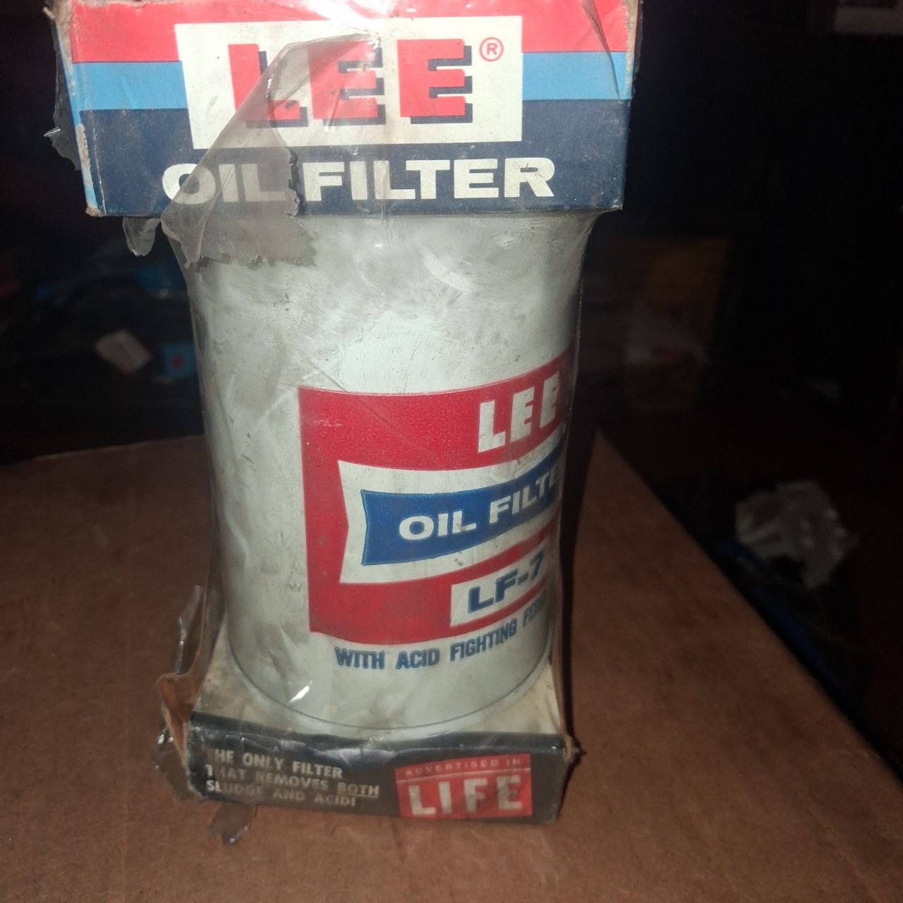 LEE LF-7 Vintage Petroliana Gas Oil Advertising NOS LIFE Magazine Box Art