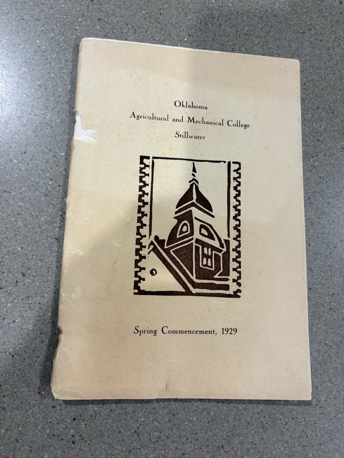 1929 Oklahoma State University (Oklahoma A&M) Commencement. Stratton Brooks