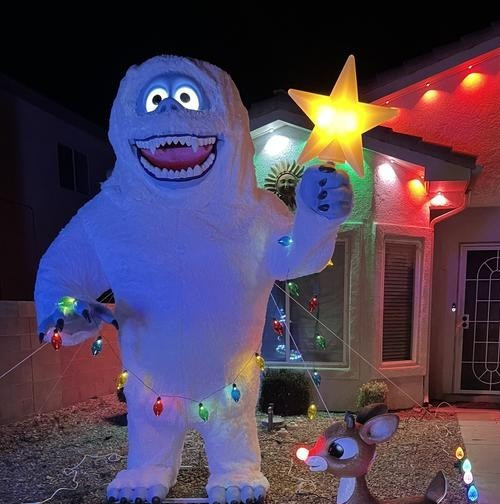 9 FT ANIMATED BUMBLE THE ABOMINABLE FROM RUDOLPH OUTDOOR YARD DECOR