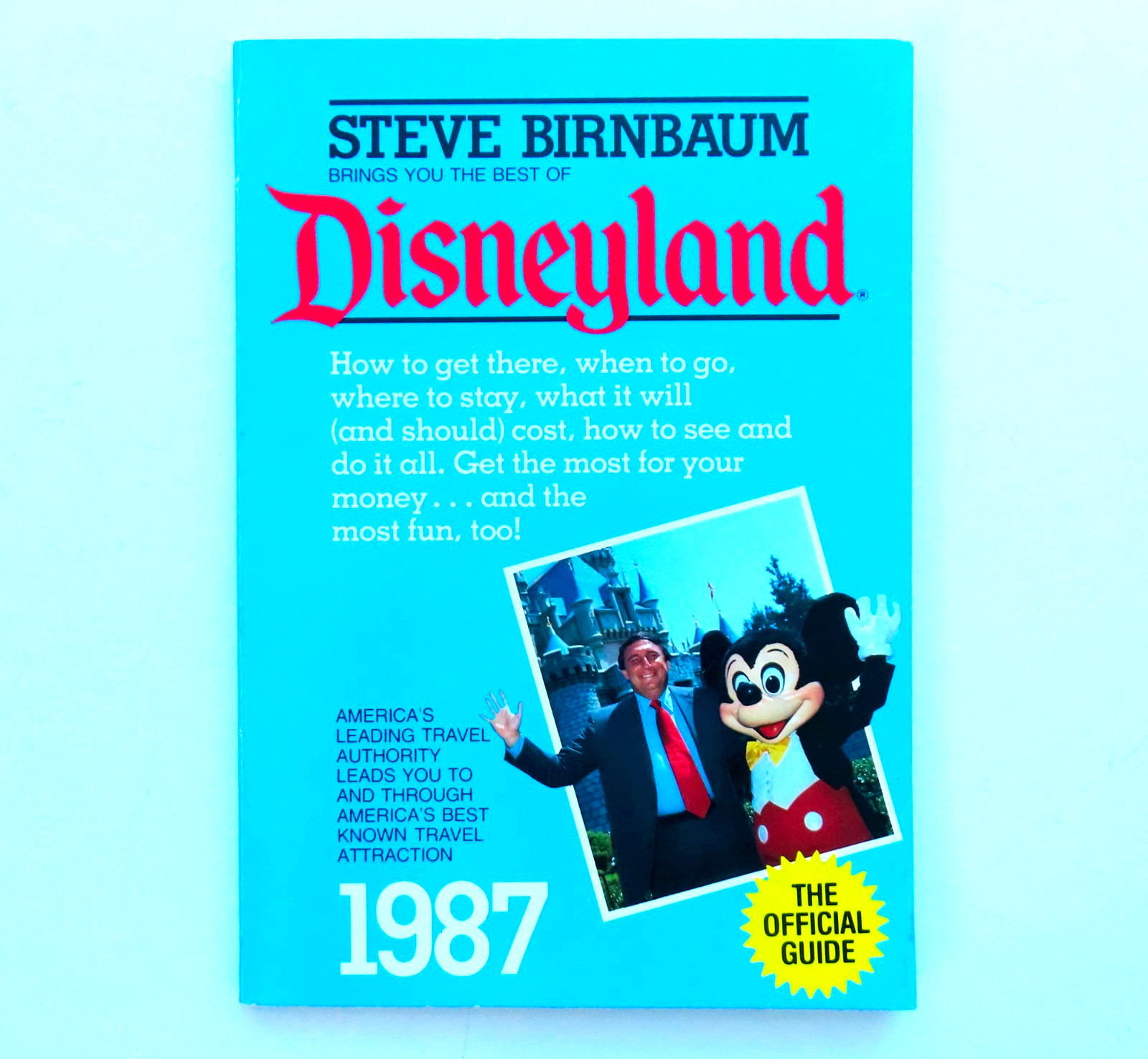 1987 Disneyland Official Guide Steve Birnbaum Vintage 80s Paperback Book Travel