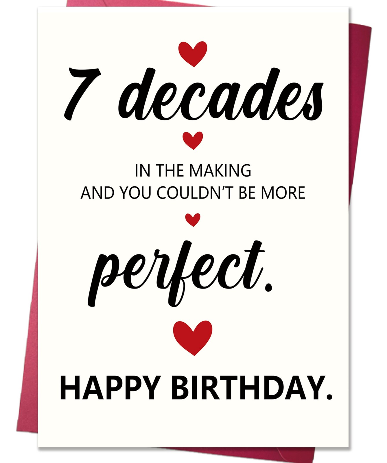 MQMRYeto 70th Birthday Decorations Card Gift for 70 Year Old 5x7 inch, Multi MQMRYeto 70th Birthday Decorations Card Gift for 70 Year Old 5x7 inch, Multi