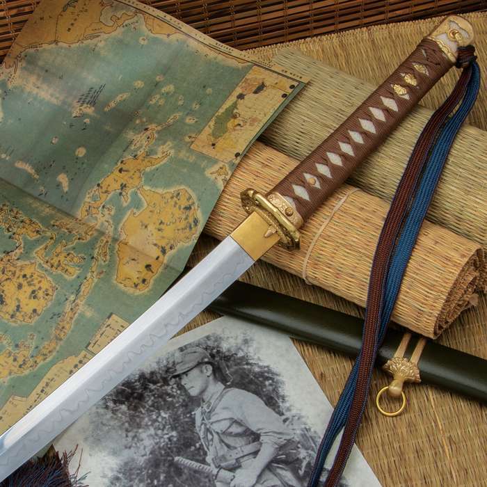Handmade T10 Steel WWII Type 98 Gunto Japanese Officer Katana Sword Sharp Blade
