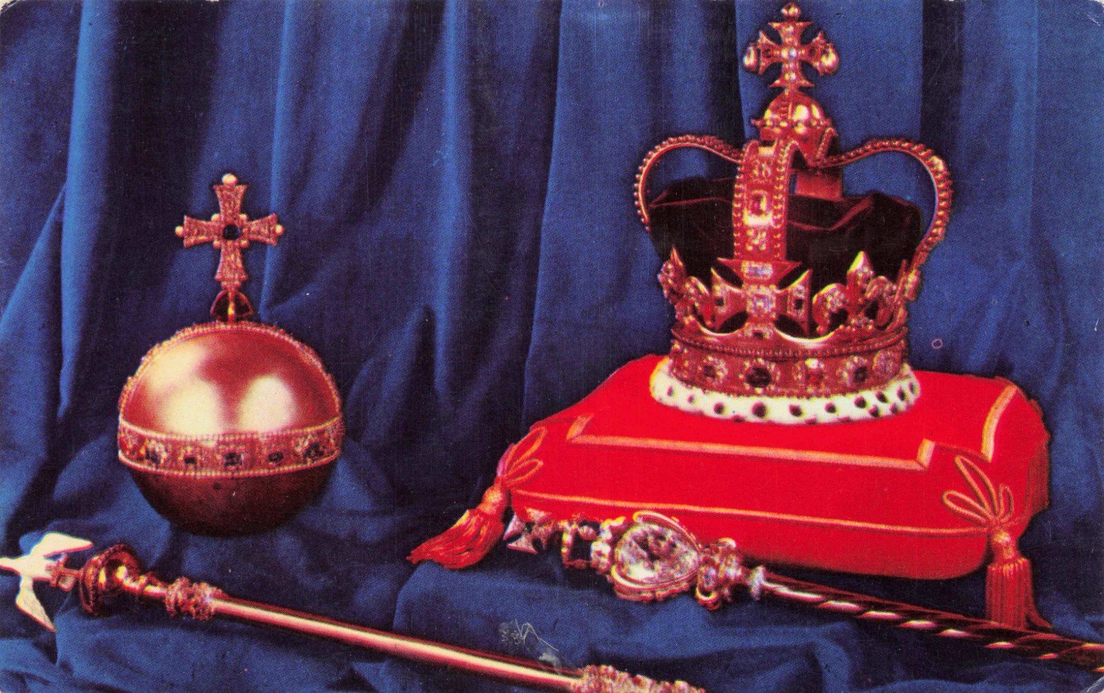 Coronation Regalia Crown Vintage Postcard