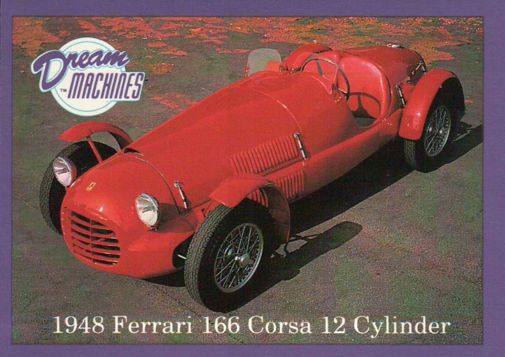 1948 Ferrari 166 Corsa 12 Cylinder, Dream Machines, Cars, Card - Not Postcard