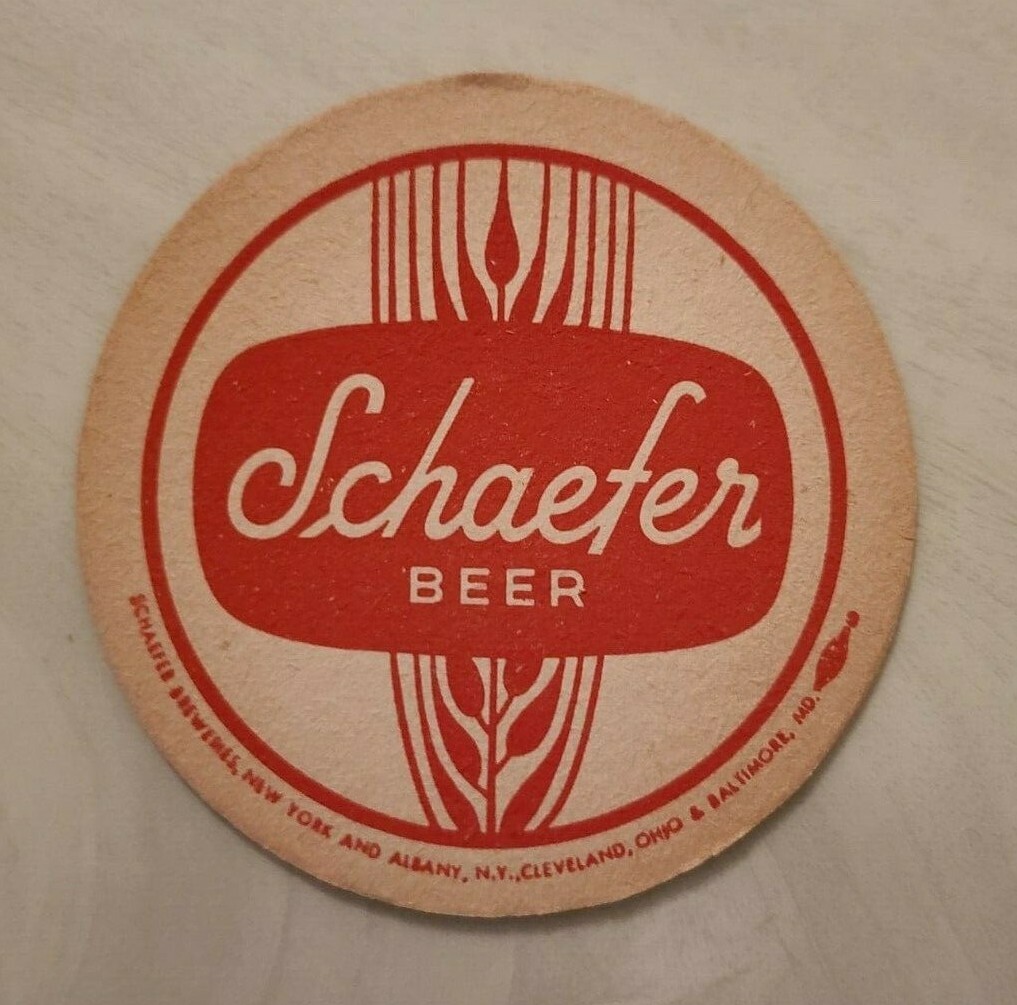 Vtg Schaefer Don't Get Caught Short Take Home Cans & Bottles Beer Coasters 50