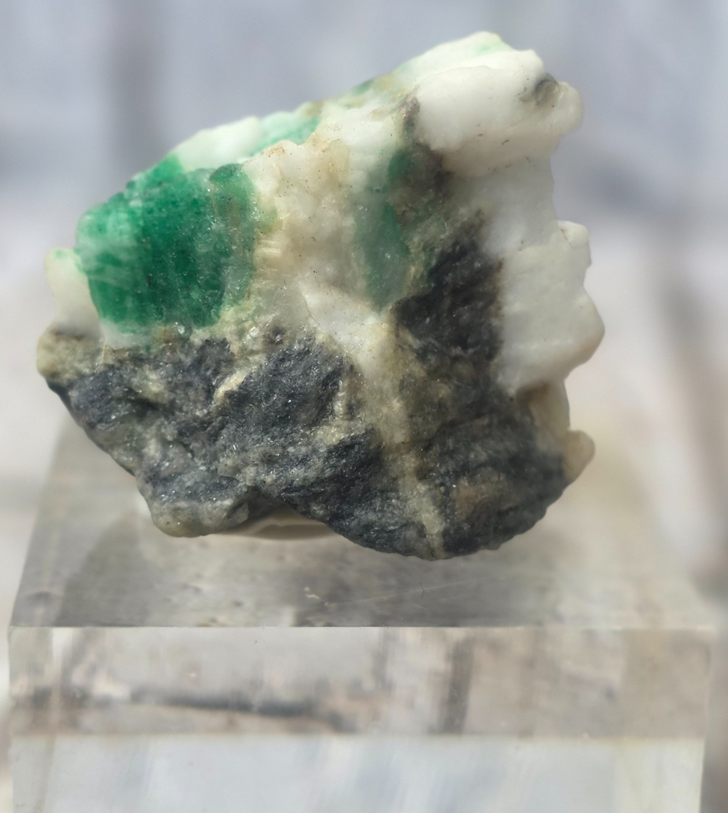 Natural Colombian Emerald Matrix Rough Crystal Specimen Green Emerald Colombia
