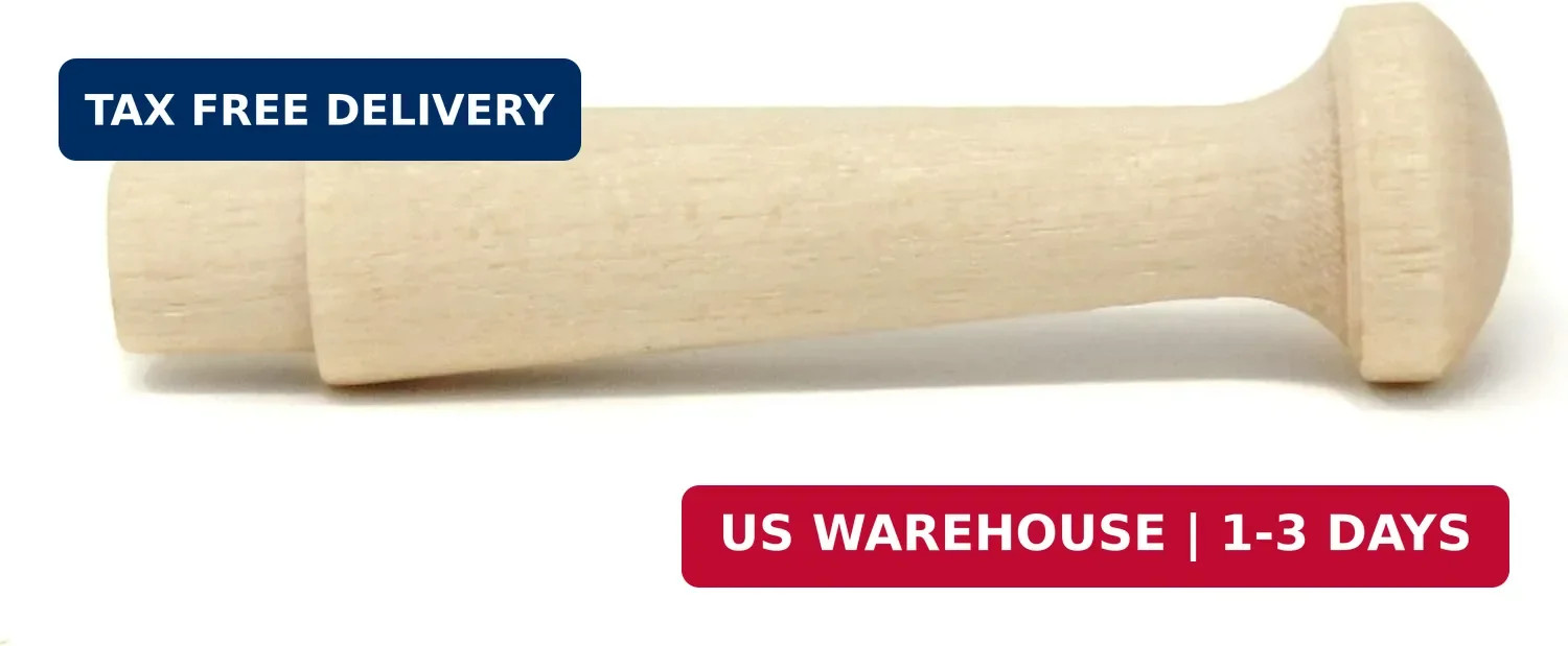 1.75-Inch Small Unfinished Shaker Pegs Includes Tenon Length of 1/4-Inch (25-Pac