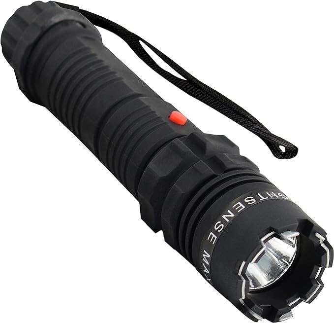FIGHTSENSE HEAVY DUTY STUN GUN WITH LED FLASHLIGHT FOR WOMEN SELF DEFENSE