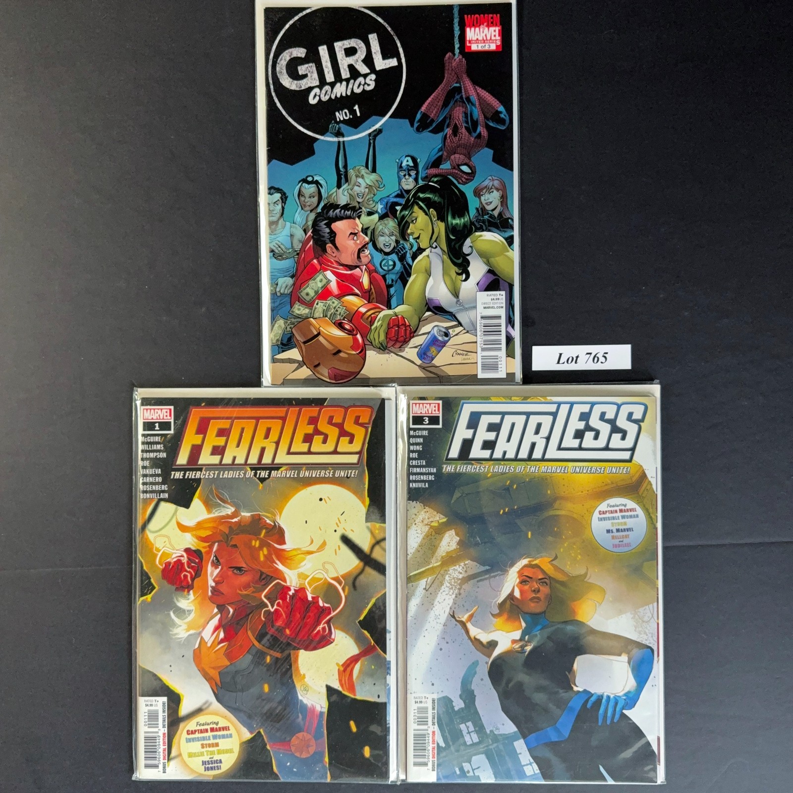 Fearless #1 & 3,  Girl Comics #1  lot