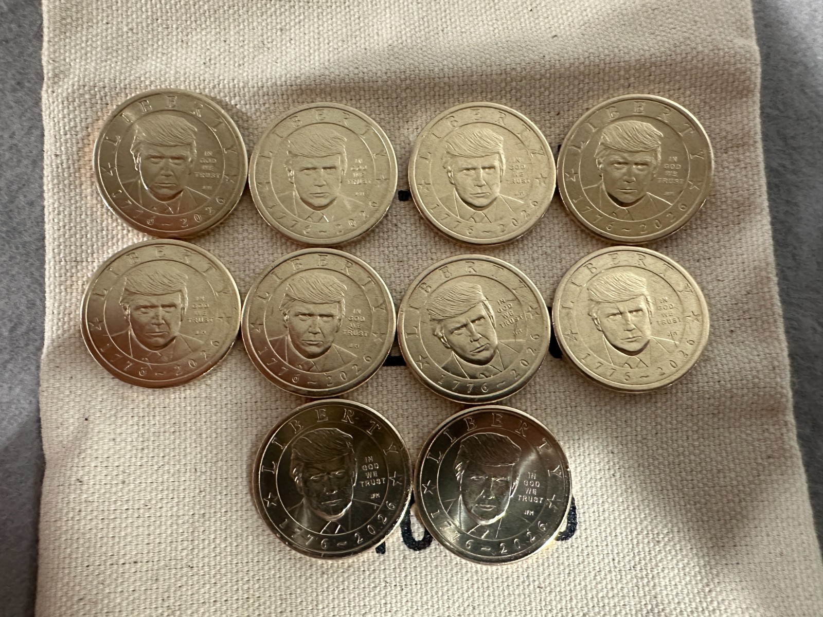2026 US Donald Trump Dollar Uncirculated Lot of 10 In Hand Ships Now