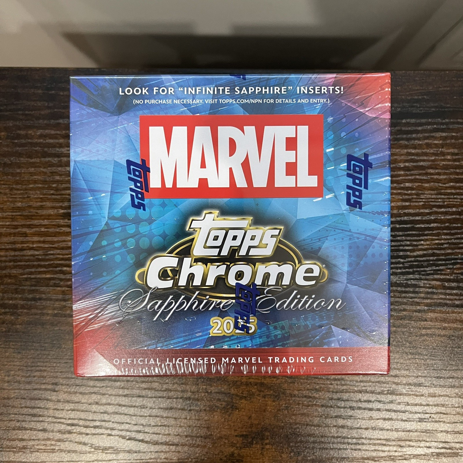 2025 Topps Chrome Marvel Comics Sapphire Edition Hobby Box Seal Split(see photo)