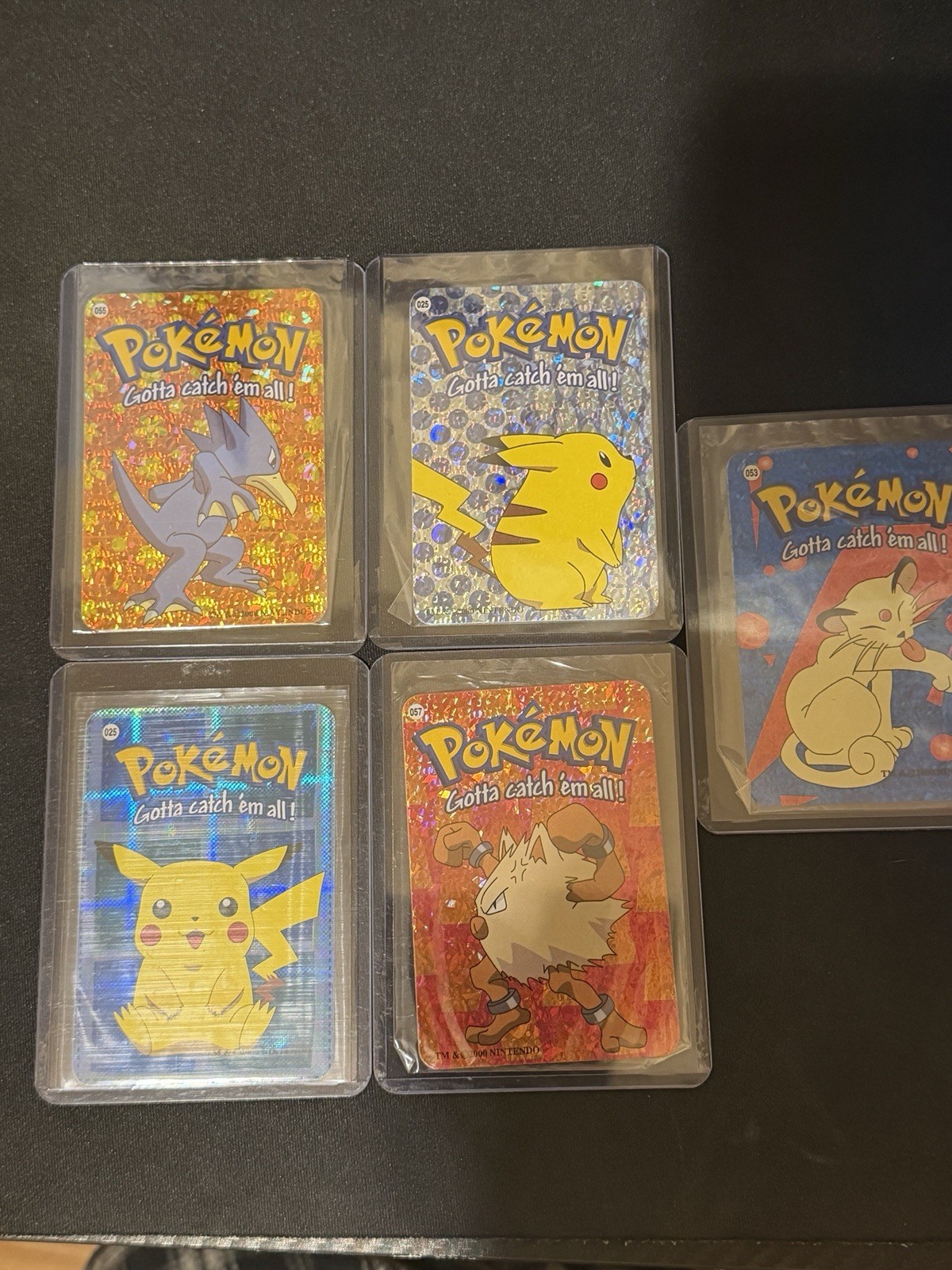 2000 Nintendo Pokémon sticker cards