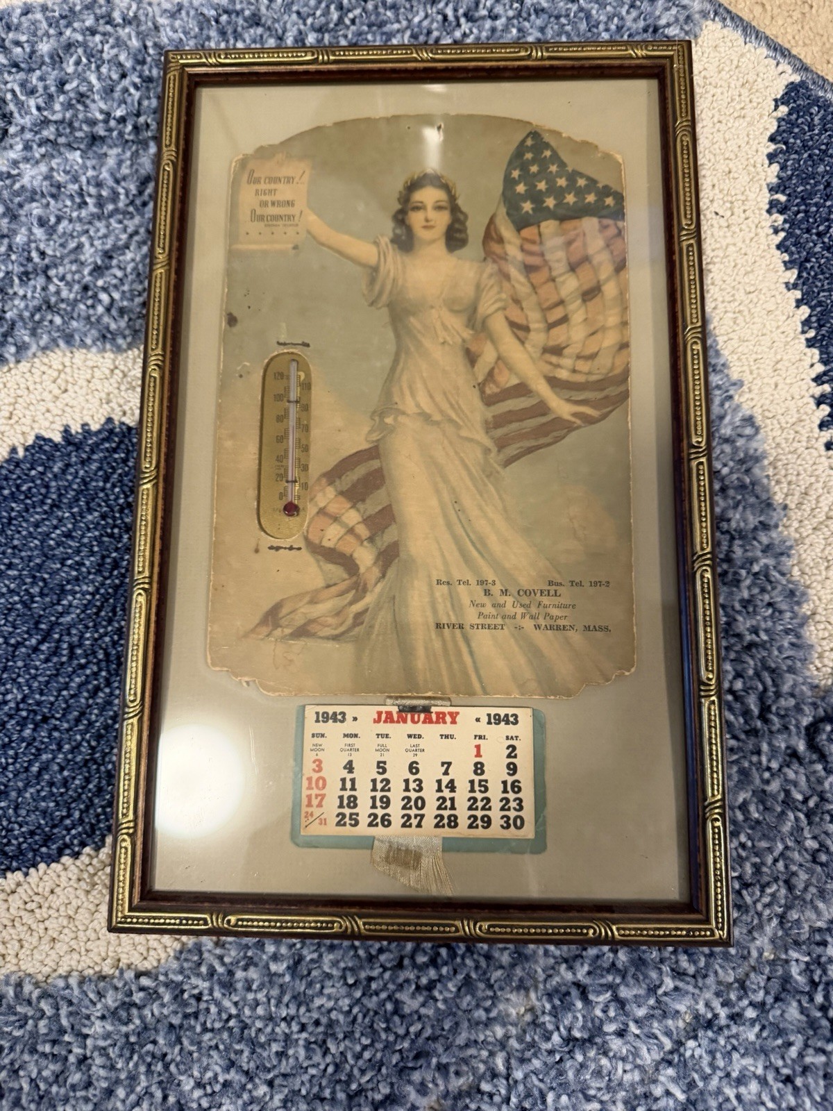 VTG Advertising/Promotional Thermostat Wall Mount Framed