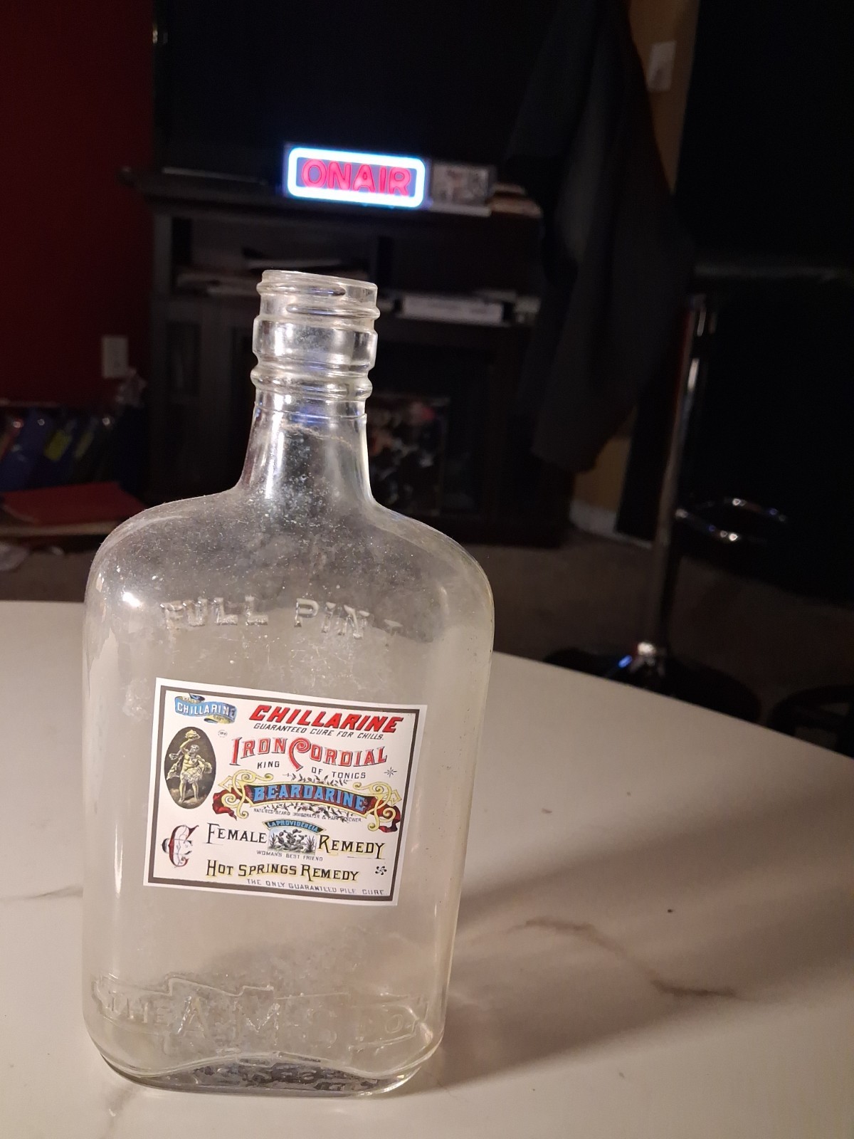 SLING'S 🐍 Vintage A-M-S co Bottle With Female Remedy Replacement  Lable 