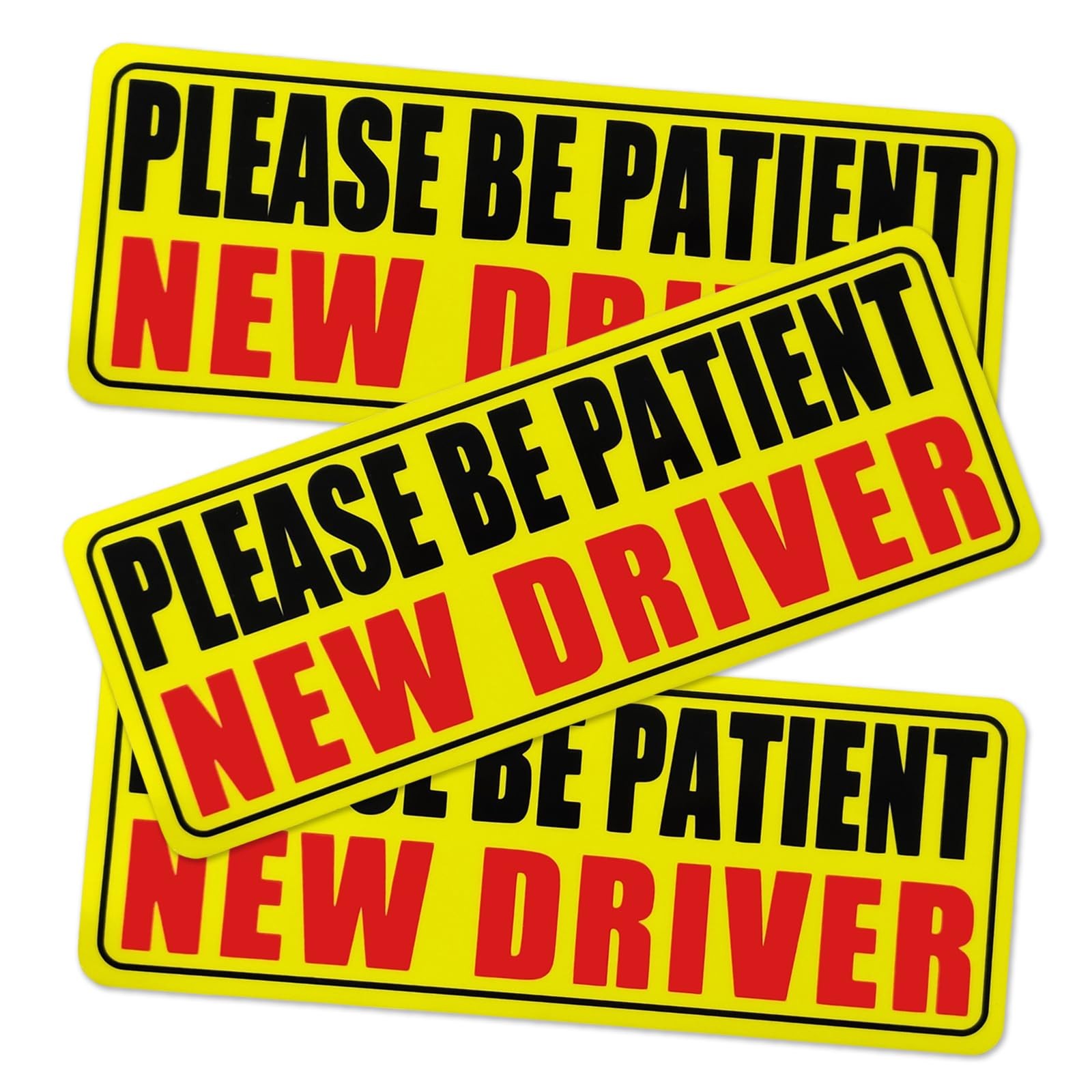 3PCS New Driver Magnet for Car, Please Be Patient New Driver Stickers Magnetic