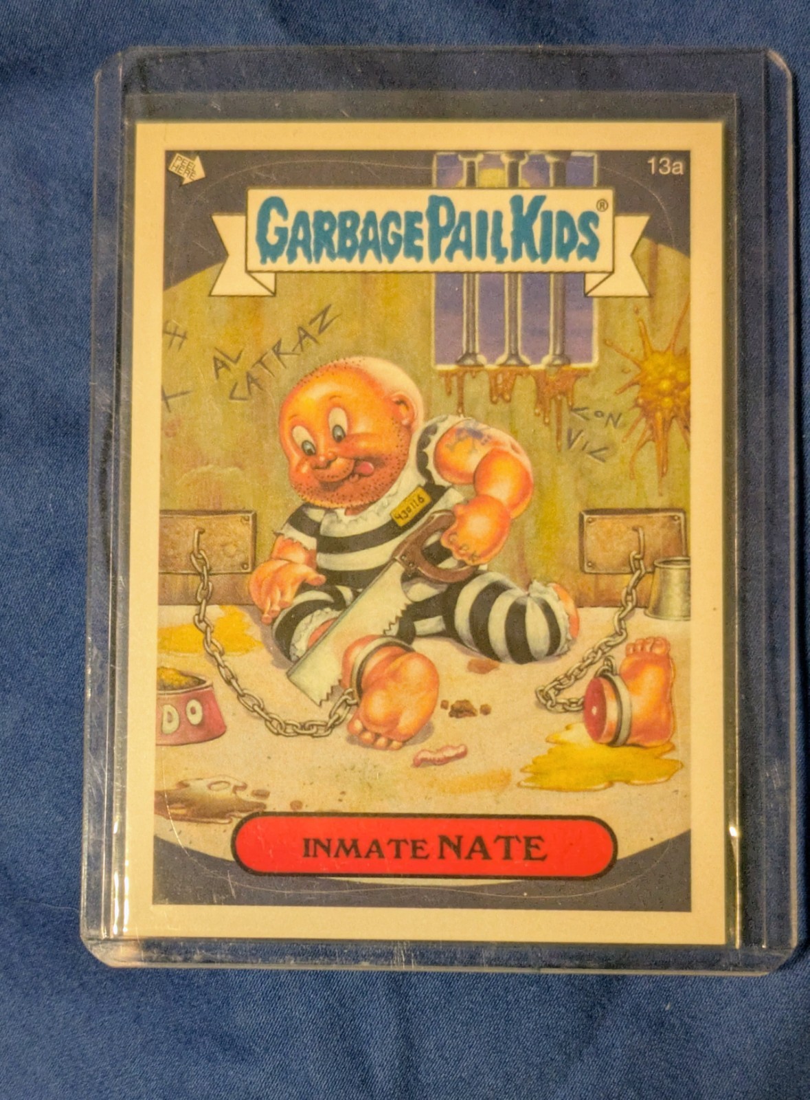 Topps 2006 Topps Garbage Pail Kids ANS-5 Promo Inmate Nate #13a KOBE CARDBACK
