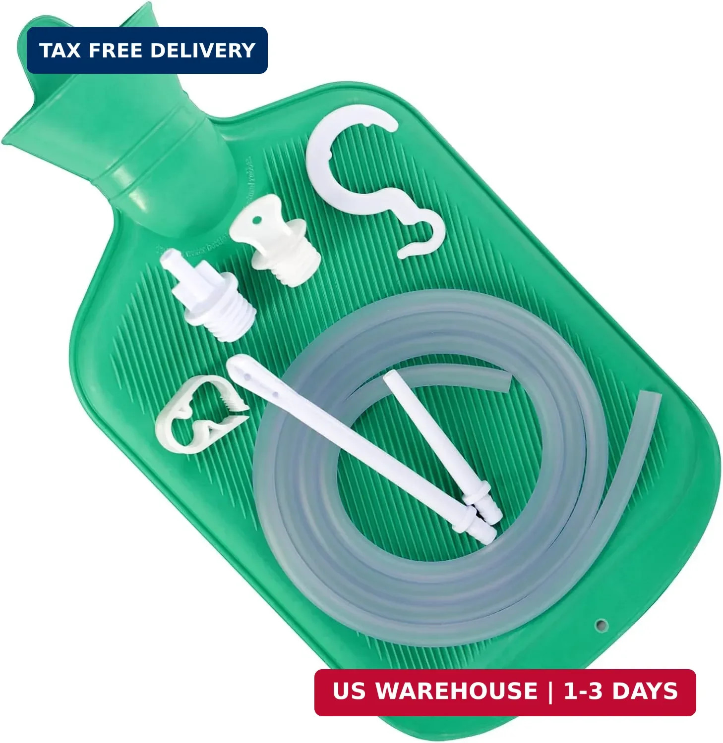 Enema Bag Kit with 5ft Hose Coffee Enemas at Home Water Shower Douche Colon Deto