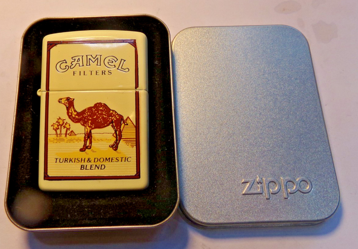 CAMEL FILTERS Turkish Domestic Blend CREAM MATTE ZIPPO Lighter SEALED 216CML