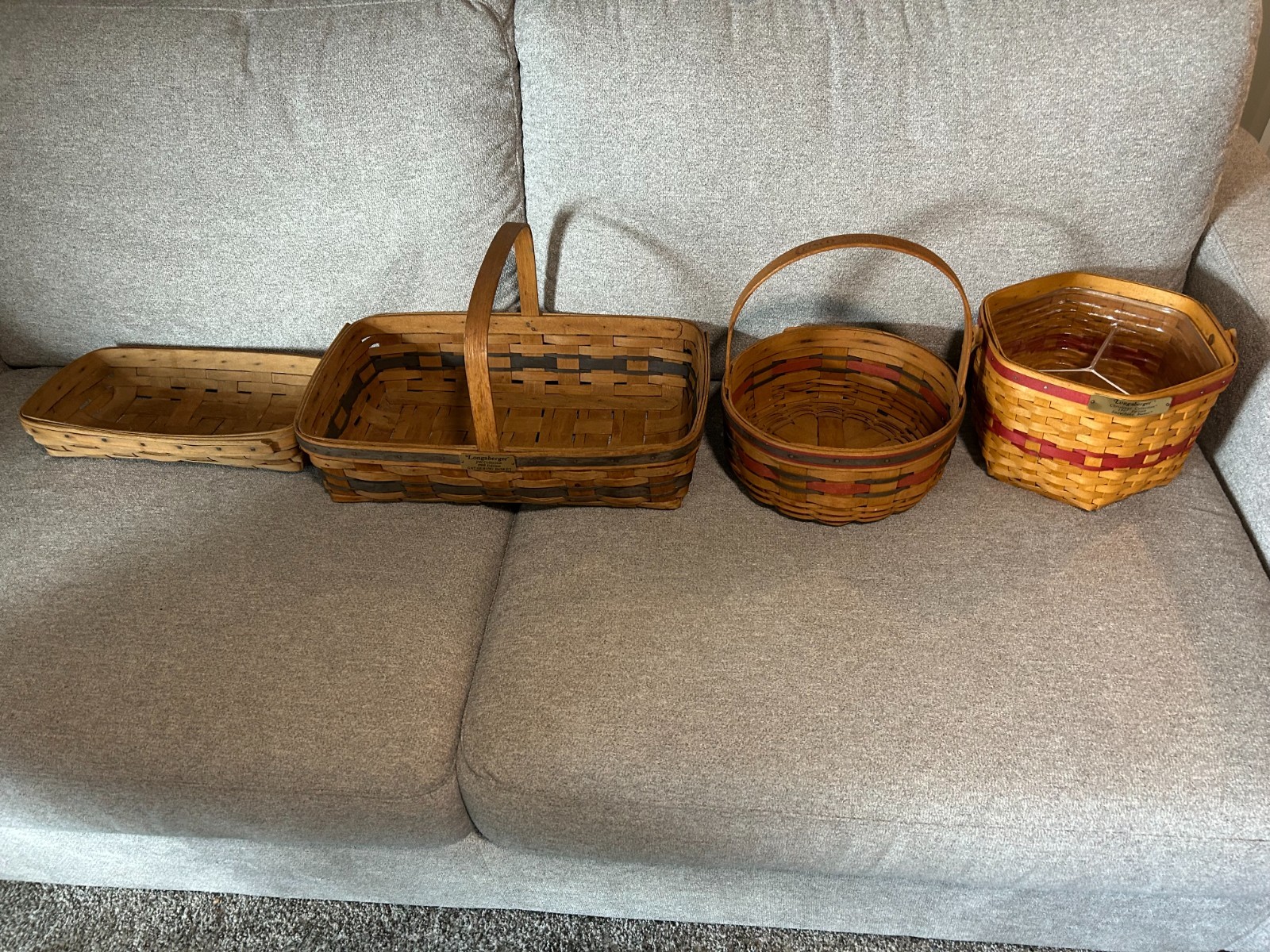 4 - Longaberger  J.W. Collection Gathering Baskets