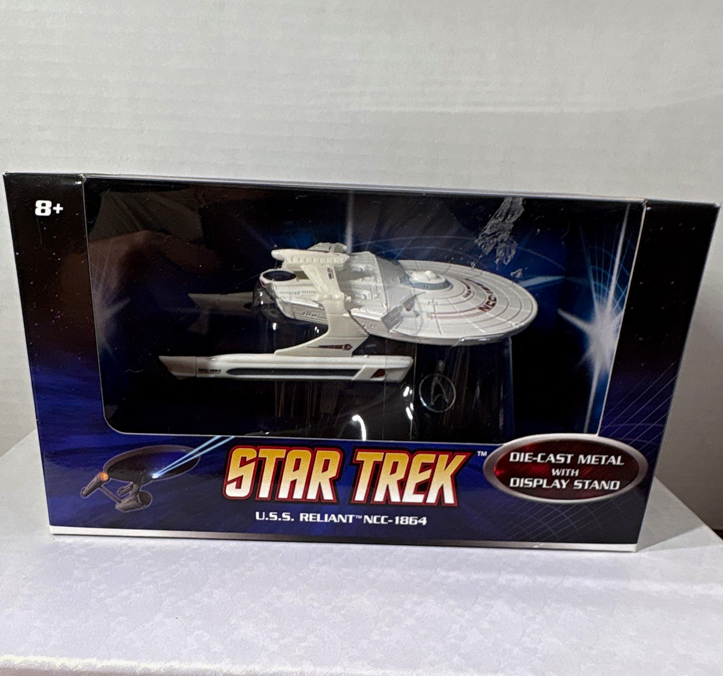Hot Wheels Star Trek U.S.S. Reliant NCC-1864 Die-Cast Metal w/ Stand