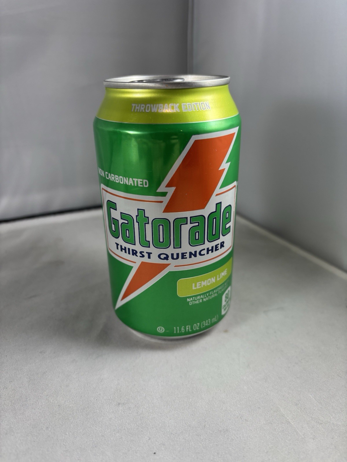 Gatorade Thirst Quencher Lemon Lime Throwback Edition Soda Can