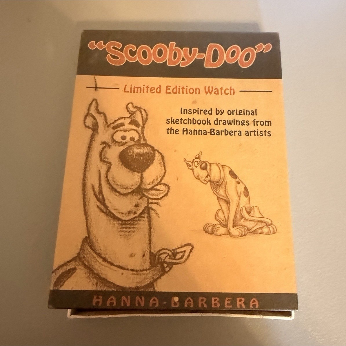 Hanna-Barbera Scooby-Doo Limited Edition Quartz Watch Brown Leather Box Papers 