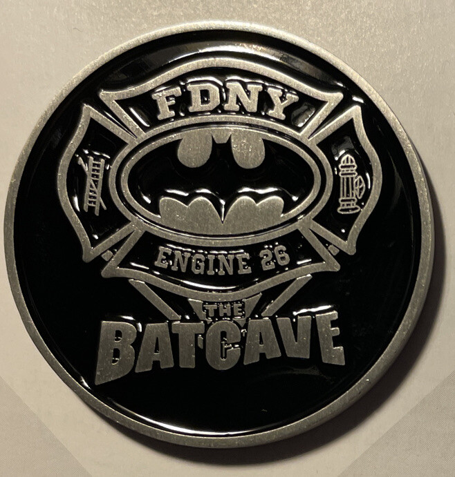 FDNY Engine 26 ‘The Batcave’ Collectible Coin - Silver