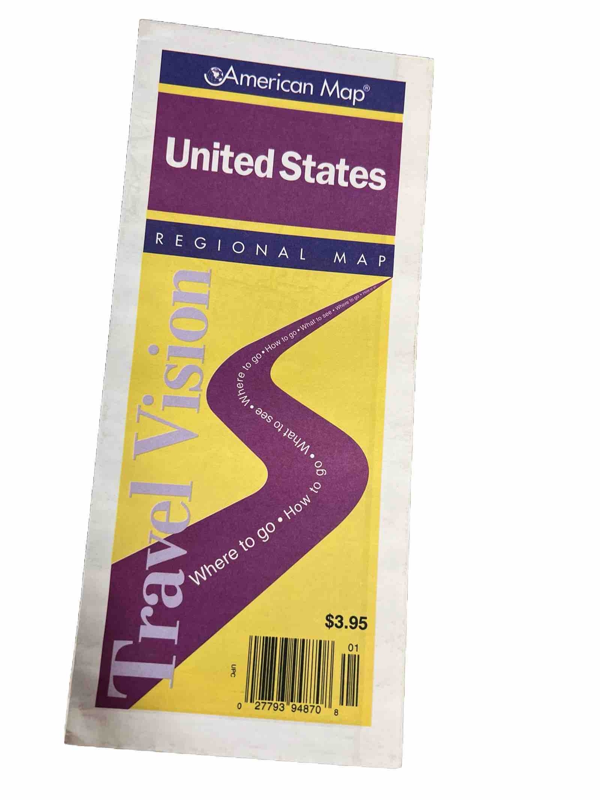 American Map Regional Maps Vintage 2001
