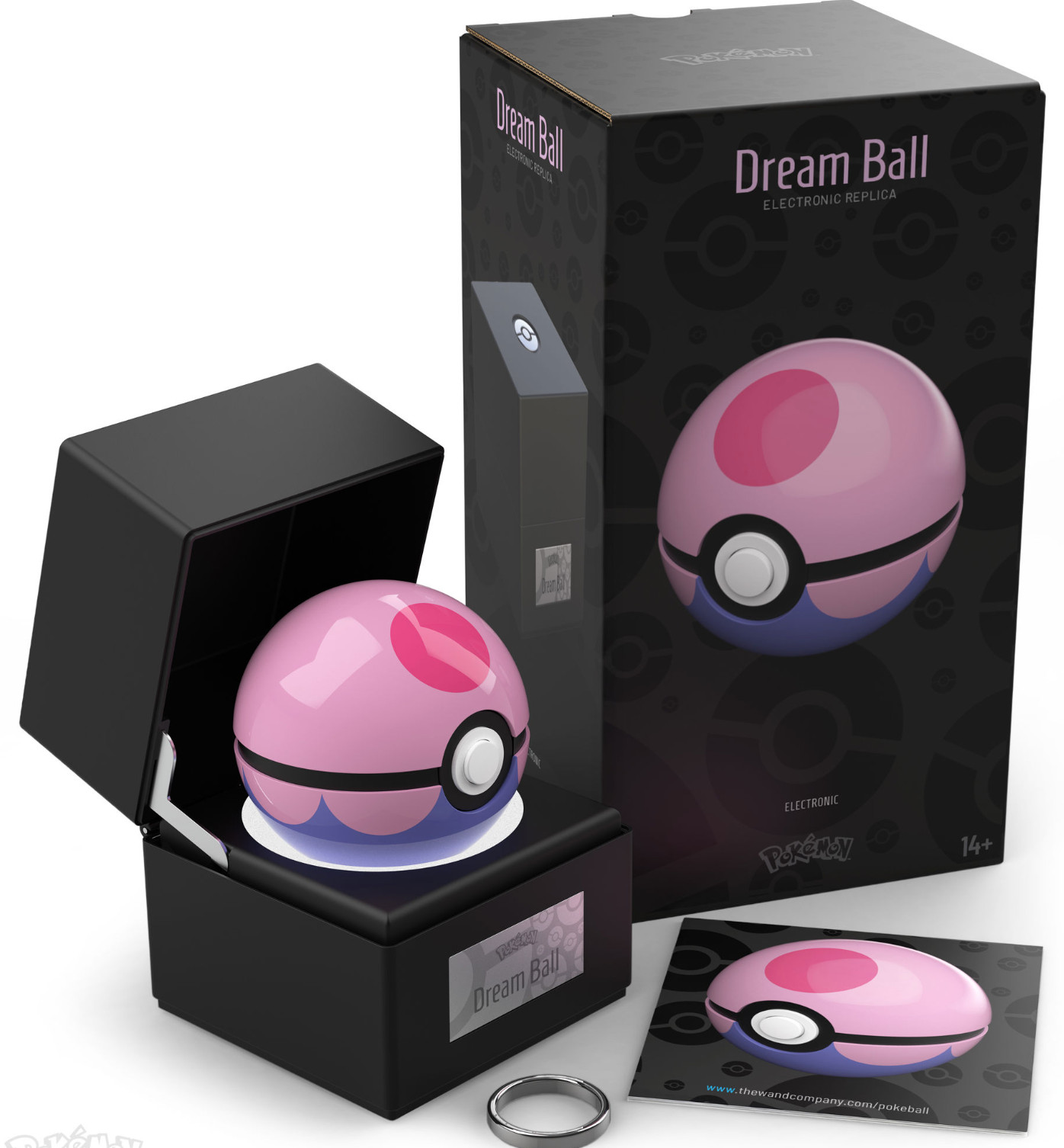Pokemon Dream Ball The Wand Company Official Pink Purple Water Wave Pokeball USA