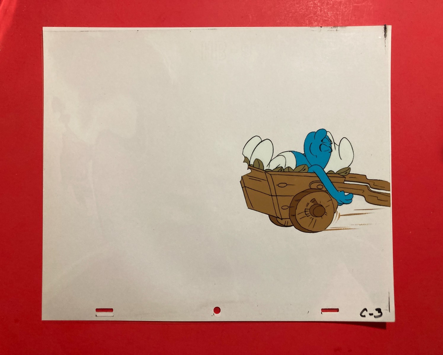 Original Hanna-Barbera Animation Production Cel Smurfs