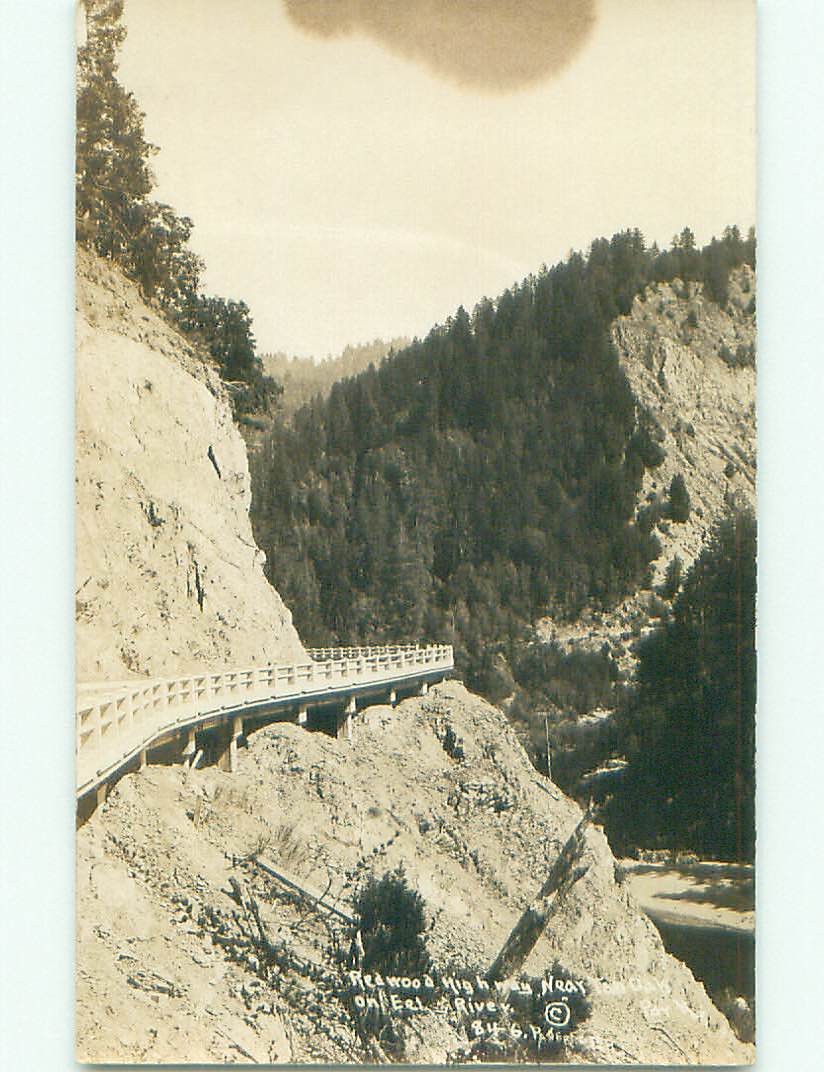 Pre-1942 rppc NICE VIEW Tan Oak Park California CA i6012