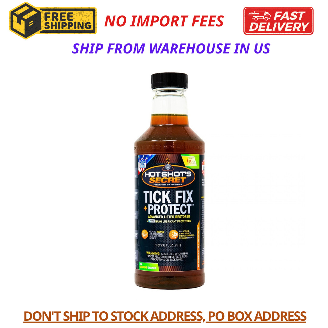 Hot Shot’s Secret Tick Fix Protect 32 fl oz – Engine Oil Additive Gas Engines