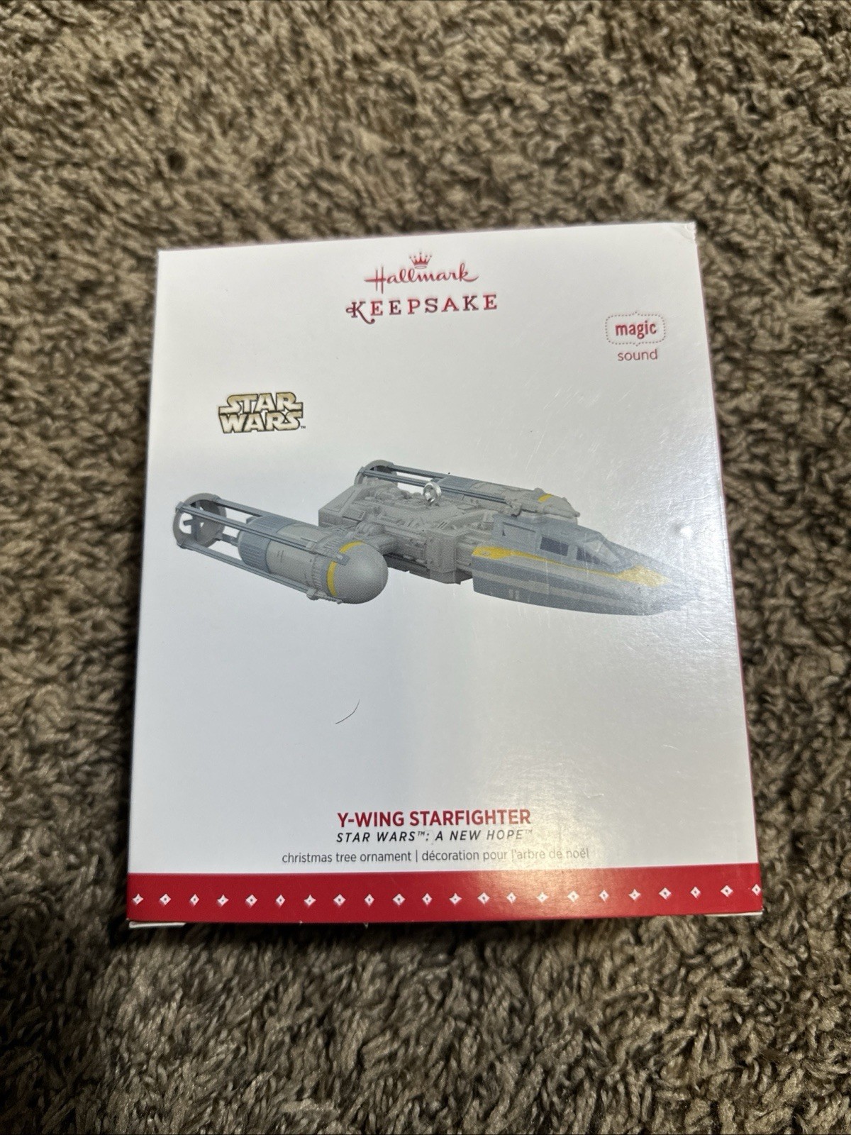 2019 Hallmark Storytellers Star Wars Y Wing Starfighter Christmas Ornament