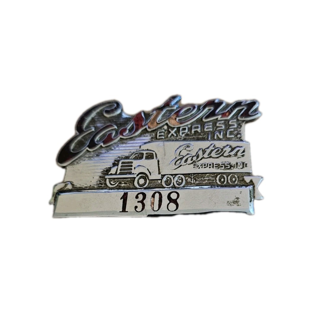 Beautiful Rare Vintage Eastern Express Inc Trucking Trucker's Cap Hat Badge Pin