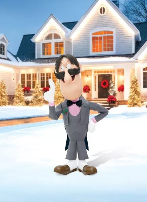 5.5 FT ANIMATED PROFESSOR HINKLE FROM FROSTY THE SNOWMAN CHRISTMAS PROP