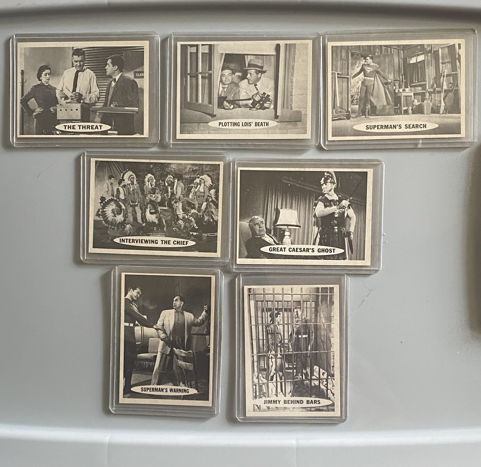 **1966 Topps Adventures of Superman Lot Of 7- Excellent Raw Condition **