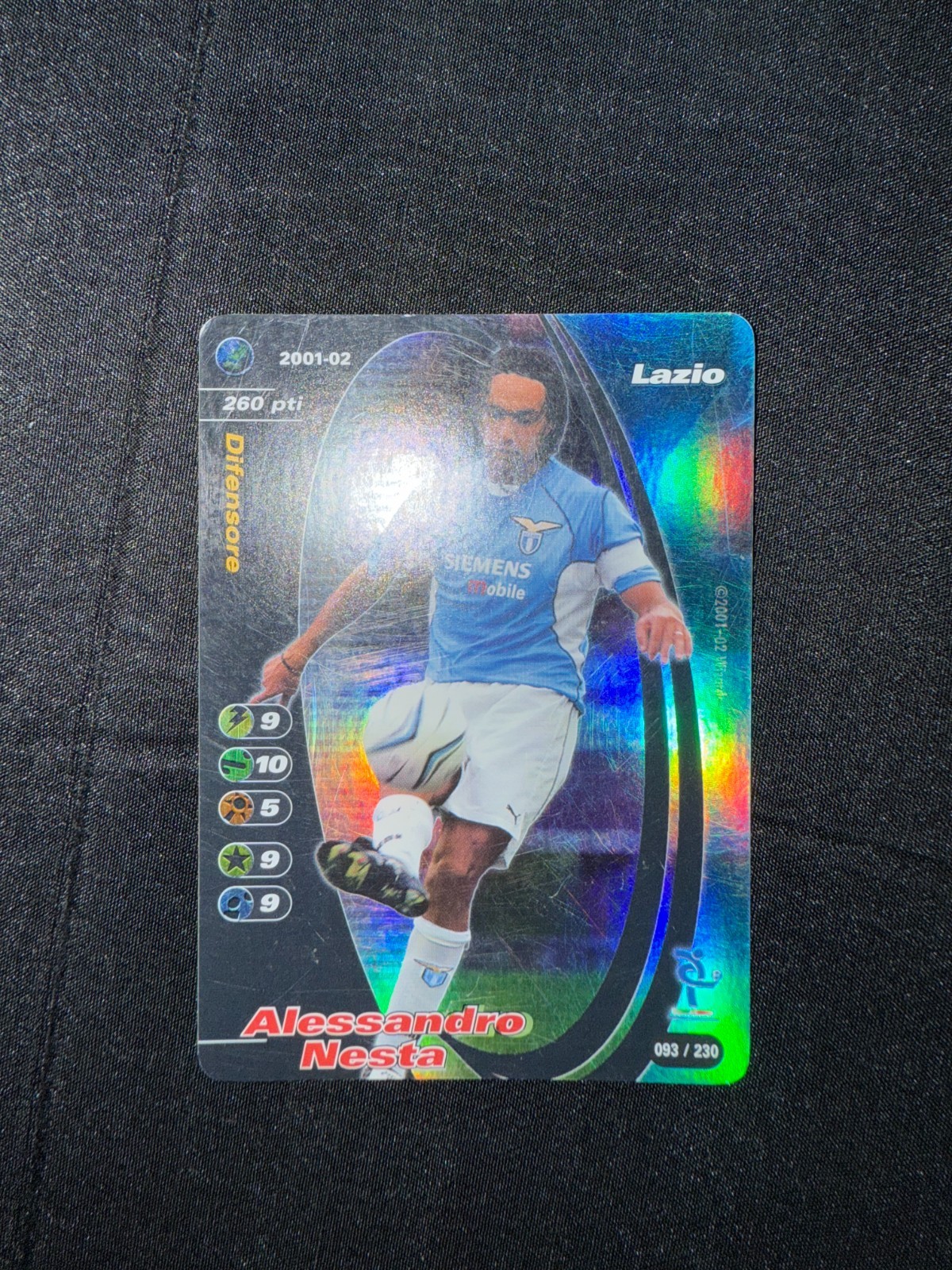 Football Champions Alessandro Nesta 2001 2002 Lazio Foil Serie A WOTC 093/230 Football Champions Alessandro Nesta 2001 2002 Lazio Foil Serie A WOTC 093/230