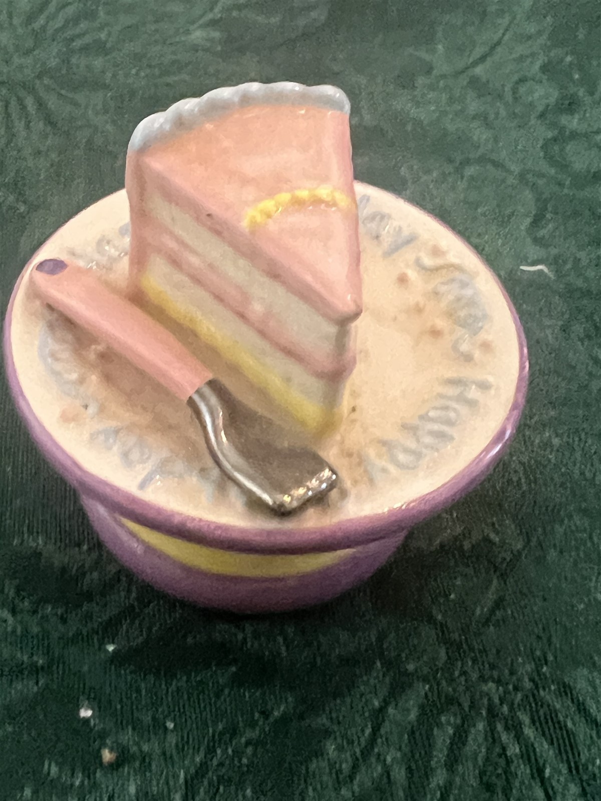 Mud Pie Trinket Box Piece of Cake 
