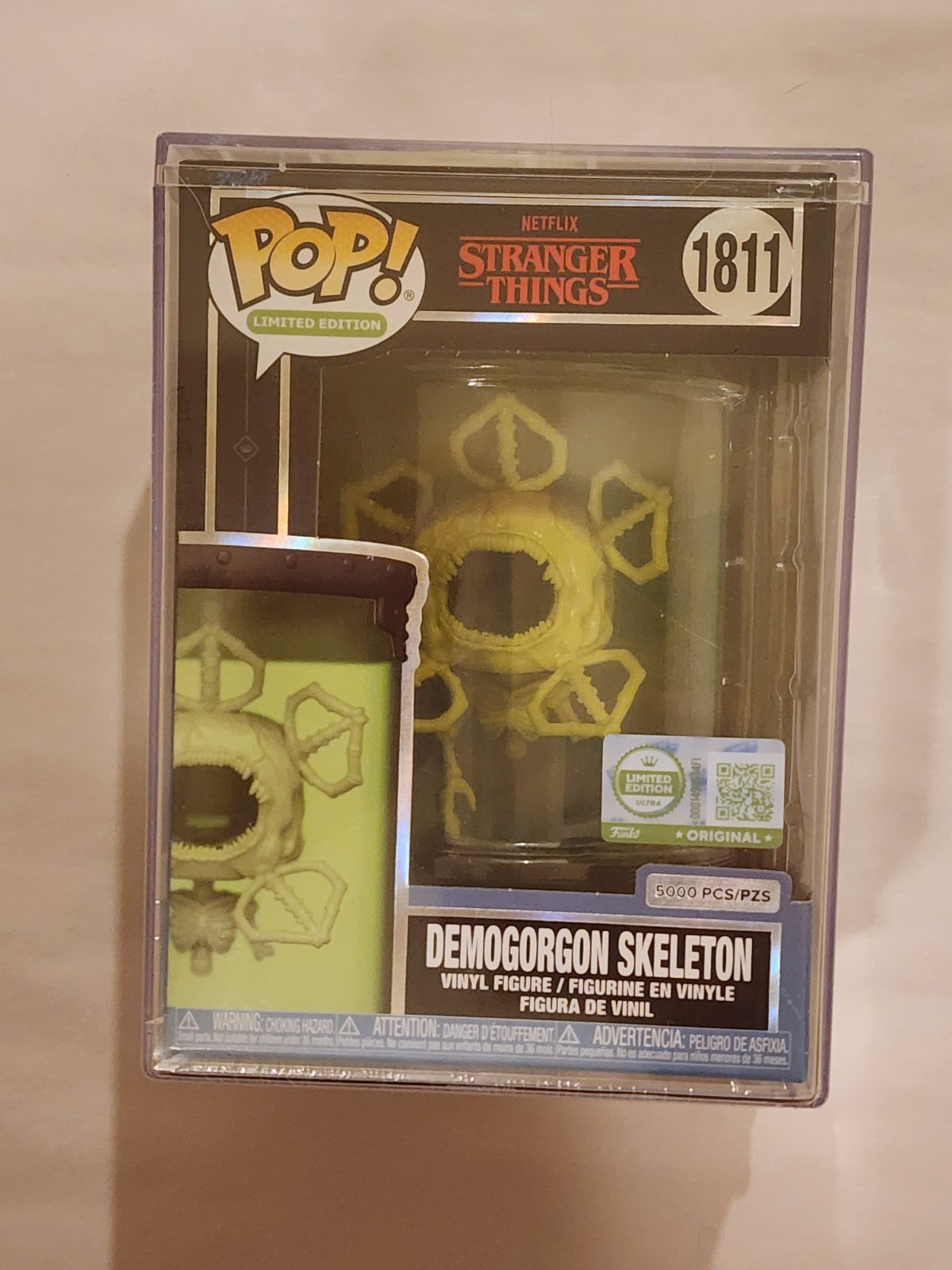 Funko Pop Vinyl Stranger Things Demogorgon Skeleton #1811 LE 5000 pcs+protector