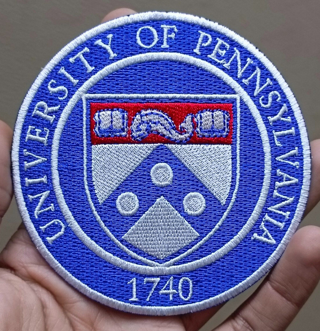University Of Pennsylvania Logo Iron On Patch - Sew Patch - Embroidered Patch