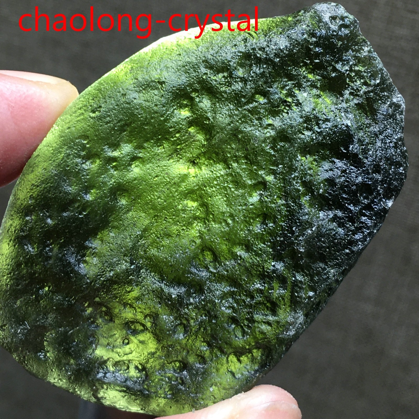 166ct Moldavite Genuine Raw Meteorite From Czech Republic PICcertificate