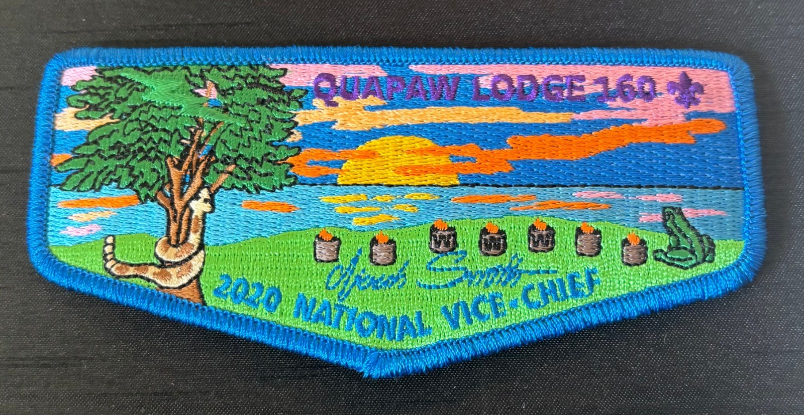 BOY SCOUT OA QUAPAW 160 BSA NATURAL STATE AR 2020 NATIONAL VICE CHIEF FLAP