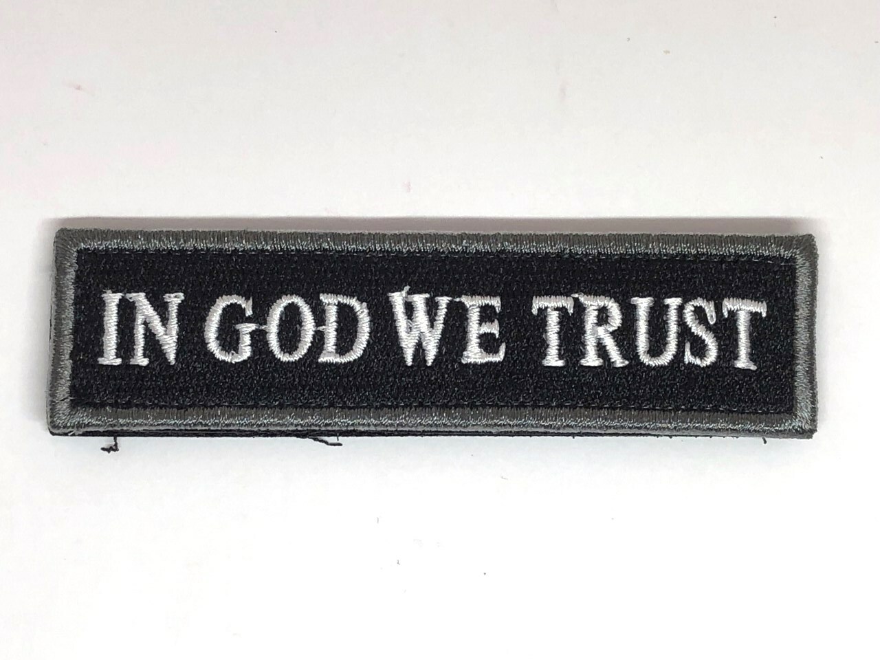 IN GOD WE TRUST Tactical Military US ARMY Hook/Loop Patch black p7-2