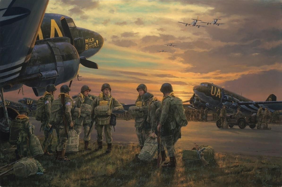 Final Roster by Anthony Saunders signed by WWII 82nd Airborne Veterans