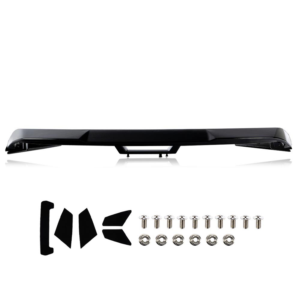 FOR 2015-2020 FORD MUSTANG S550 PAINTED GLOSSY BLACK GT STYLE TRUNK SPOILER WING