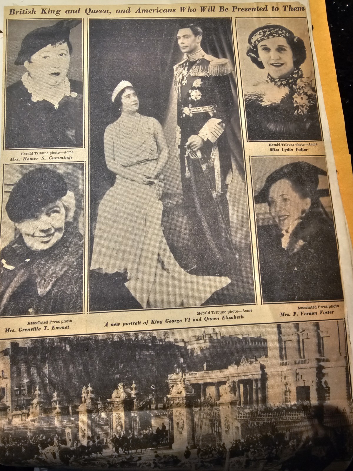 1937 MAY 2-10 CORONATION OF KING GEORGE VI -Compilation of 30 newspaper Cuttings