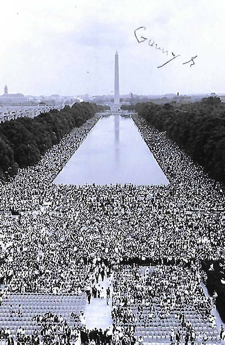 Gordon Gundrum signed 4x6 photo MLK 