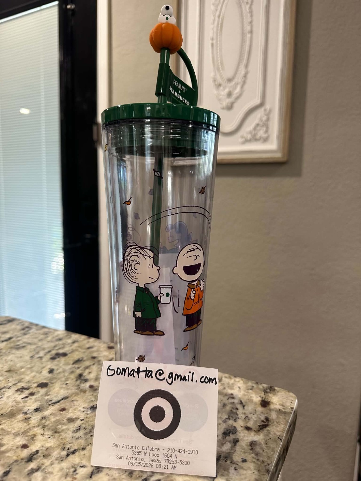 STARBUCKS x PEANUTS SNOOPY GREAT PUMPKIN COLD CUP 2026 LIMITED EDITION NEW