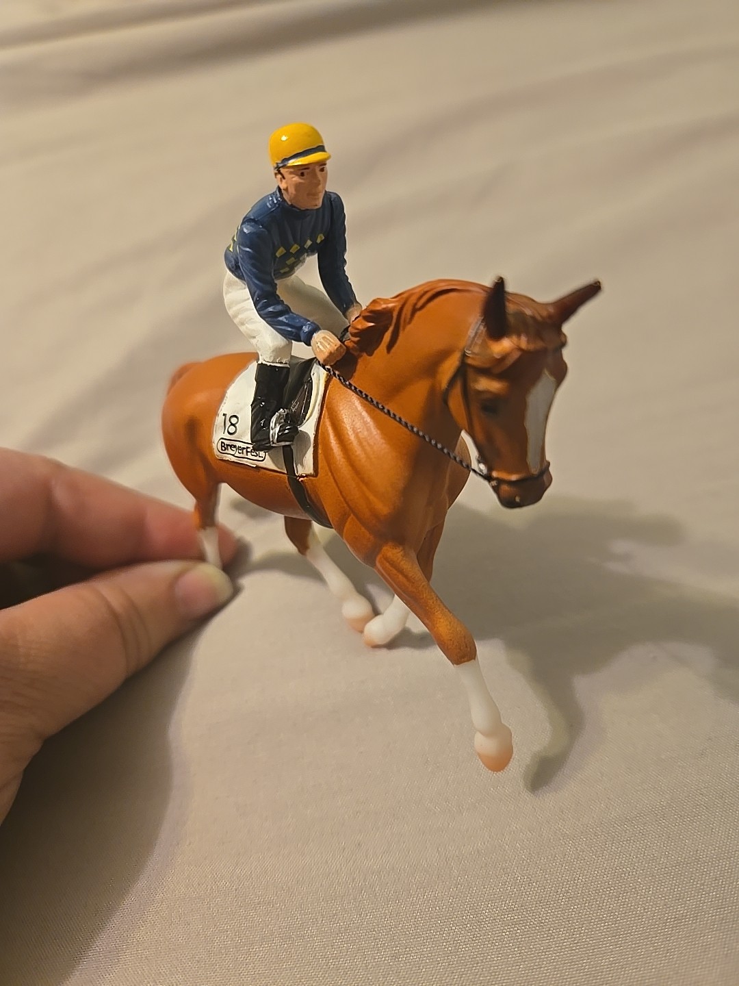 BreyerFest 2018 Stablemate Handsdown Jockey & Horse Miniature