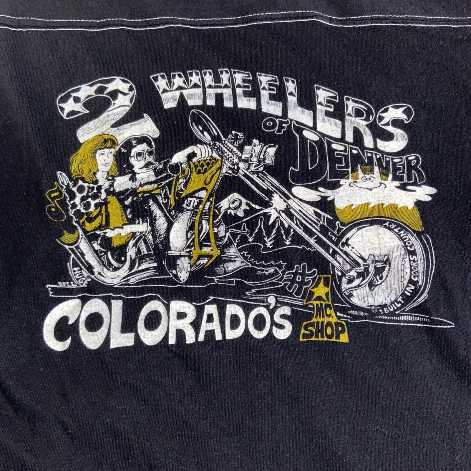 Rare 1970s Denver Colorado Harley Davidson Art Ringer Great Condition & Size